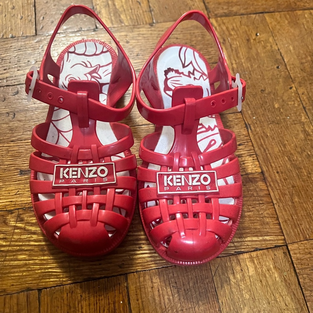 Girls Kenzo jelly sandals